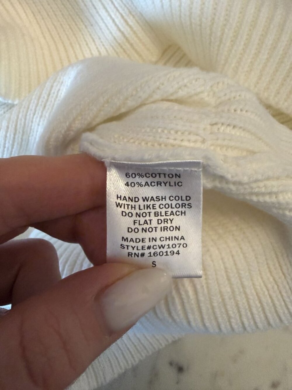 NWT Worth Collective American Honey Flag Oversized Sweater Cream Size S [jb] - Picture 7 of 7